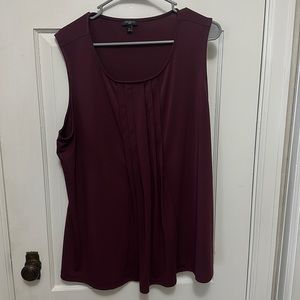 Talbots size 2X burgundy top